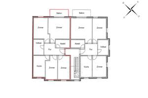 Vermietete 4-Raum-Wohnung in ruhiger Wohnlage – Die vollständige Adresse der Immobilie erhältst du vom Anbieter., 18069 Reutershagen, Rostock – Vorschaubild 2