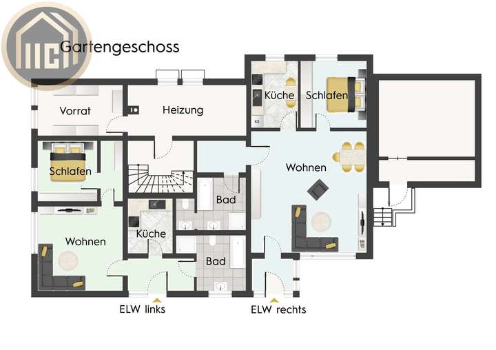 Grundriss Gartengeschoss