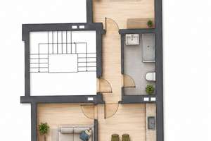 Dein Raum in Düsseldorf: Stilvoll sanierte 2-Zimmer-Wohnung - perfekt für Singles, Paare oder WG – Siemensstraße 52, 40227 Oberbilk, Düsseldorf – Vorschaubild 11