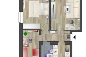 Balkonwohnung mit Tageslichtbad – Charlottenstr. 2, 9126 Lutherviertel, Chemnitz – Vorschaubild 4