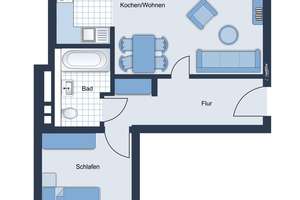 Eigentumswohnung • Kapitalanlage • auf dem Kaßberg • in Chemnitz • 2 Zimmer • mit Balkon • KAUFEN! – Die vollständige Adresse der Immobilie erhältst du vom Anbieter., 9112 Kaßberg, Chemnitz – Vorschaubild 2