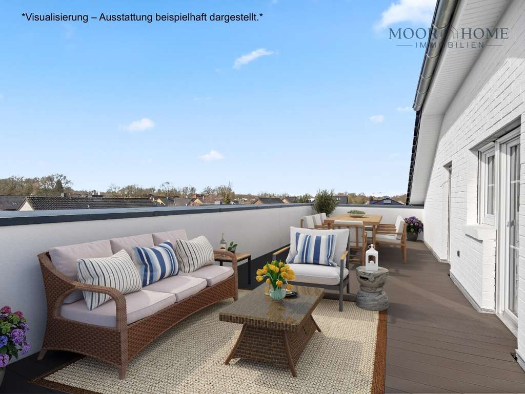 Immobilie in Lünne - Neubau-Penthouse mit Aufzug direkt in die Wohnung und Dachterrasse mit Weitblick in Spelle - Bild 1