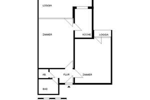 Wir renovieren für 'Sie- gut geschnittene 2-Zimmer-Wohnung in Mönchengladbach Wickrath-Mitte – Kreuzhütte 34, 41189 Wickrath-Mitte, Mönchengladbach – Vorschaubild 6
