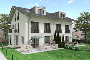 SOMMERSPECIAL: Neubau von zwei Doppelhaushälften, fußläufig zum Ortskern sowie zum Chiemsee – Rosenheim (Kreis) – Vorschaubild 1