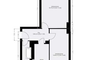 2-Zimmer-Wohnung an S-Bahn Sundgauer Straße: 51 m², 4.OG, bezugsfrei, Aufzug, hell, ruhig, grün – Die vollständige Adresse der Immobilie erhältst du vom Anbieter., 14167 Zehlendorf, Berlin – Vorschaubild 8