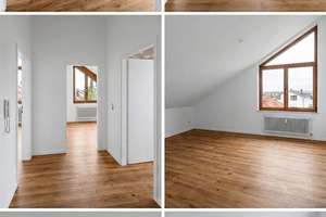 Frisch renovierte Wohnung mit außergewöhnlicher Raumhöhe, neuer Einbauküche, Südbalkon und Garage