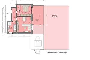 131qm eigener Garten direkt an der Terrasse! KfW 55 EE Energie A+ Eigentumswohnung im Gartengeschoss – Drahtzieherstraße 7, 90453 Krottenbach, Mühlhof, Nürnberg – Vorschaubild 2
