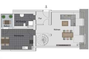 Lifestyle-Maisonette im historischen Dreiflügelhaus! 2,5 Zi! Studio! Balkon! Auch als Kapitalanlage! – Die vollständige Adresse der Immobilie erhältst du vom Anbieter., 40489 Wittlaer, Düsseldorf – Vorschaubild 12