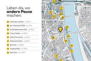Steuervorteil + Rarität am Schokoladenmuseum/Rhein: Kernsanierte 2-Zimmer-Wohnung | Jetzt vollenden – Die vollständige Adresse der Immobilie erhältst du vom Anbieter., 50676 Altstadt/Süd, Köln – Vorschaubild 4