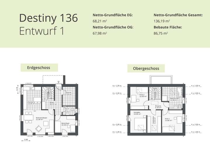 Destiny 136 E1 - Grundrisse