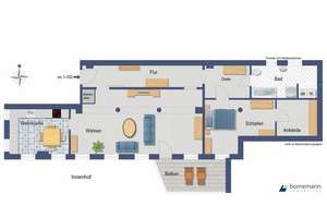 Besonderes Wohnen Nähe Zentrum! Außergewöhnliche Loft-ETW mit Südbalkon! – 90763 Nördliche Südstadt, Fürth – Vorschaubild 30