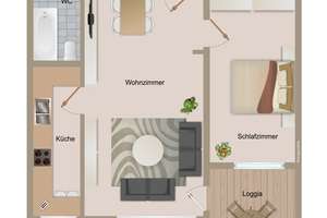 2-Zimmer-Wohnung mit Balkon in Augsburg-Lechhausen – Reichenbachstraße 18, 86169 Lechhausen-West, Augsburg – Vorschaubild 9