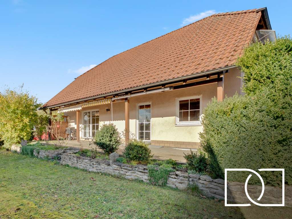 Immobilie in Rugendorf - Ruhige Lage! Gepflegtes Einfamilienhaus mit großer Südwest-Terrasse und tollem Garten - Bild 0