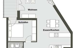 Moderne 2-Zimmer-Wohnung mit Balkon in Düsseldorf-Bilk – Fleher Straße 23-25, 40223 Bilk, Düsseldorf – Vorschaubild 13