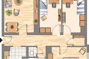 4-Zimmer-Wohnung in Dortmund Wickede – Steinwertweg 9, 44319 Wickede, Dortmund – Vorschaubild 3