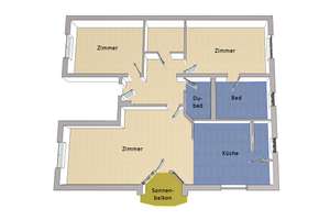 IMMOBERLIN.DE - Top-Investment: Großzügige Wohnung mit Balkon in Ruhelage – Die vollständige Adresse der Immobilie erhältst du vom Anbieter., 12489 Mitte (Ortsteil), Berlin – Vorschaubild 4