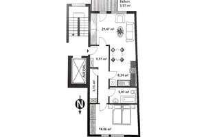 Helle 2-Zimmer-Wohnung Zentrum-Süd mit Südbalkon, Blick ins Grüne & Glasfaser – Einbauküche optional – 4107 Südvorstadt, Leipzig – Vorschaubild 9