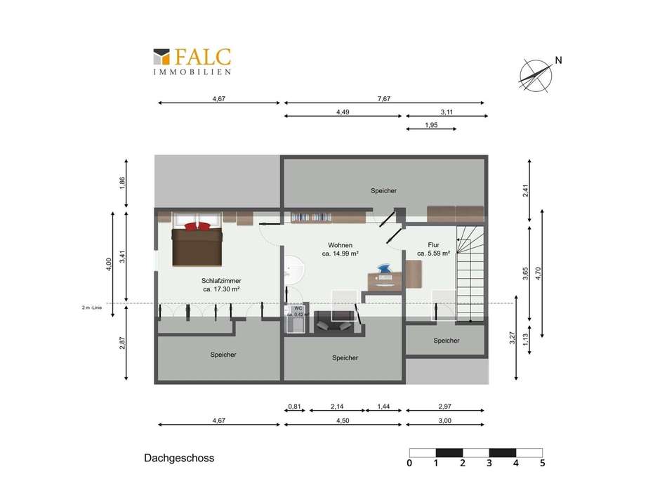 Grundriss Dachgeschoss
