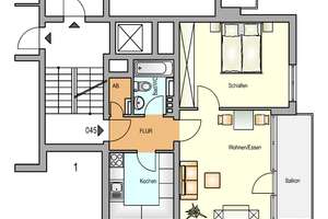 Zentrale Wohnung mit großzügigem Balkon – 42853 Stachelhausen, Remscheid – Vorschaubild 2