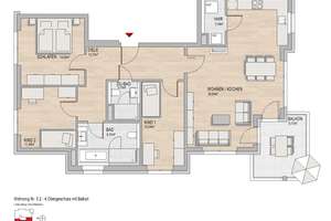 SONNTAGSBESICHTIGUNG | Großzügige 4-Zimmer-Wohnung an der Maaraue mit Balkon und Aufzug – Kostheimer Landstraße 25, 55246 Mainz-Kostheim, Wiesbaden – Vorschaubild 7