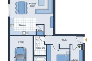 Stilvolle 3-Raum-Wohnung mit Balkon und hochwertiger Ausstattung! – Die vollständige Adresse der Immobilie erhältst du vom Anbieter., 45239 Werden, Essen – Vorschaubild 2