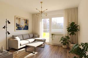Wohnen im Pfaffensteincarré - Schicke 2-Raum Wohnung mit Aufzug und Balkon! Blick ins Grüne garantie – 4207 Lausen-Grünau, Leipzig – Vorschaubild 3