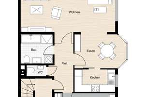 Wohnen am Weinberg – Gepflegte 2,5-Zimmer-Wohnung mit zwei Stellplätzen in Lützelsachsen – Die vollständige Adresse der Immobilie erhältst du vom Anbieter., 69469 Weinheim – Vorschaubild 13