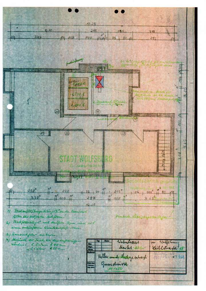 Grundriss Keller