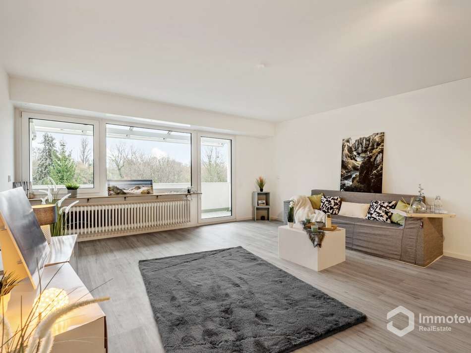 Wohnzimmer mit Zugang zur Logg