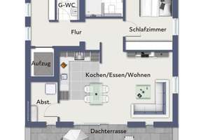 Ihre private Oase über den Dächern von Mecklenbeck – Dachterrasse inklusive – Die vollständige Adresse der Immobilie erhältst du vom Anbieter., 48163 Mecklenbeck, Münster – Vorschaubild 6