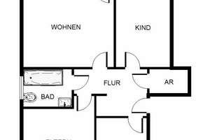Preiswerte 3-Zimmer-Stadtwohnung – Etzelstr. 231, 50739 Weidenpesch, Köln – Vorschaubild 2