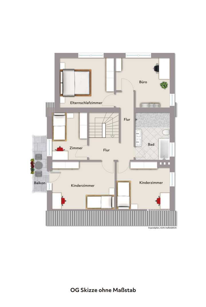 Grundriss Obergeschoss