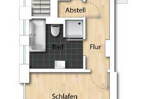 Moderne 2-Raum-Maisonette-Wohnung  - Balkon - Fußbodenheizung - Parkett - – Braunschweiger Str. 13, 39112 Magdeburg – Vorschaubild 5