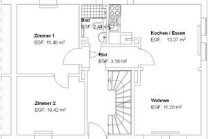 3 ZKB am Philippinenhof! – Am Schäferhof 15, 34127 Philippinenhof, Kassel – Vorschaubild 2