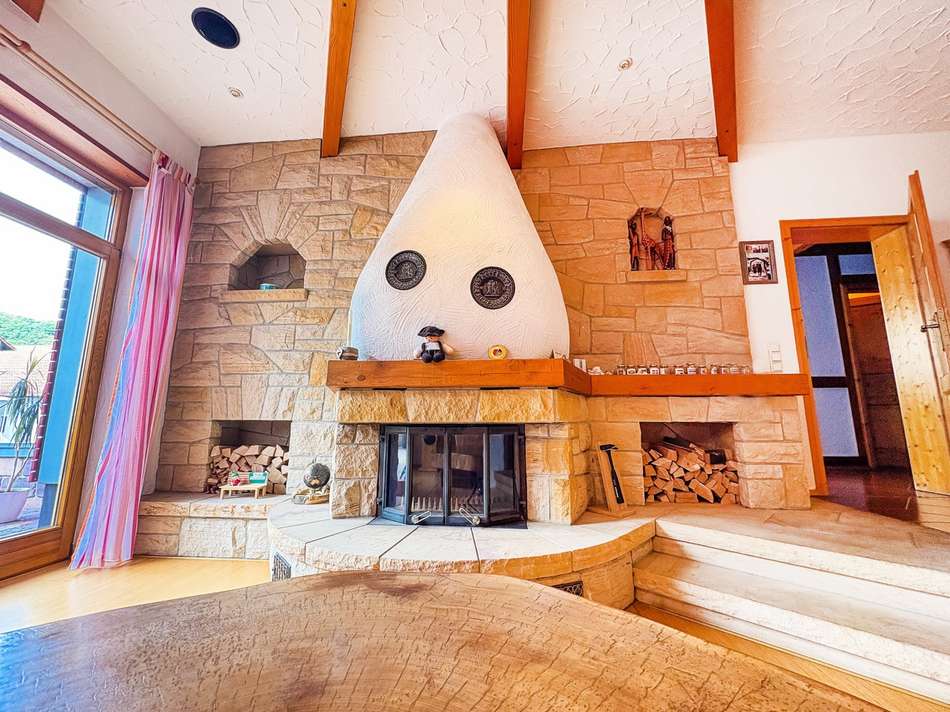 Wohnzimmer_Kamin