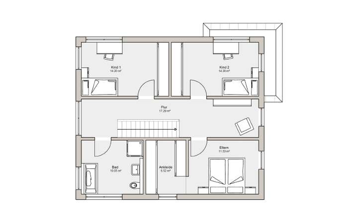 Grundriss Dachgeschoss