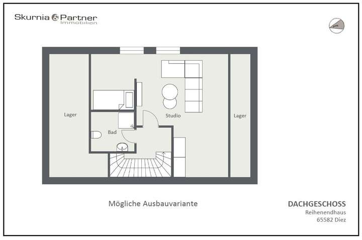 Grundriss DG als Ausbau zum St