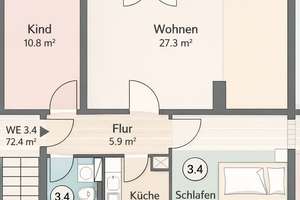 Helle und gemütliche 3-Raumwohnung mit Einbauküche und Balkon – Hohe Str. 3, 39124 Neue Neustadt, Magdeburg – Vorschaubild 15