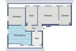 Praktisch geschnittene Dachgeschosswohnung mit zusätzlichem Kellerraum – Lohstraße 7, 34253 Lohfelden – Vorschaubild 5