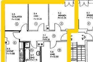 Familiennest mit Wanne, Dusche und kleinem Balkon – Westring 25, 39108 Stadtfeld Ost, Magdeburg – Vorschaubild 9