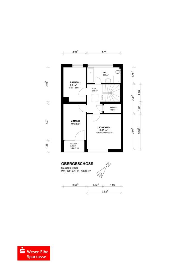 Grundriss Obergeschoss