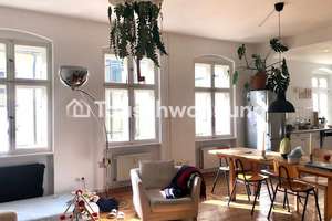 Tauschwohnung: Ruhige helle 3-Zimmer Maisonette mit Kamin gg. anderen Kiez