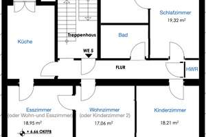 Erstbezug: Kernsanierte 4,5 Zimmerwohnung am Nordpark – Leonhardstraße 11, 42281 Barmen, Wuppertal – Vorschaubild 2