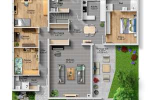 Vielseitig wohnen: modernisierter Bungalow mit Sauna, Kamin, Terrasse &amp; Einlieger-/Gewerbeoption – Die vollständige Adresse der Immobilie erhältst du vom Anbieter., 71111 Waldenbuch – Vorschaubild 27