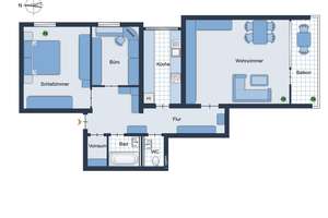 Kapitalanlage * Gepflegte 3-Zimmer-ETW mit Balkon * Kauf mit Nießbrauchrecht * Kein Sofortbezug – Die vollständige Adresse der Immobilie erhältst du vom Anbieter., 80636 Alte Kaserne, München – Vorschaubild 15