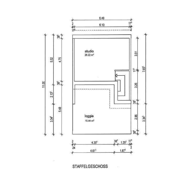 Grundriss Staffelgeschoss