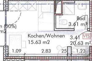 Ideales Investment! Appartement, vermietet, ca. 25 qm, teilmöbliert – Die vollständige Adresse der Immobilie erhältst du vom Anbieter., 80807 Milbertshofen, München – Vorschaubild 4