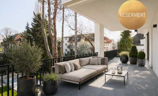 Erstbezug in Villa Bassermann - Luxus-Beletage mit 34 qm Terrasse und Parkblick!