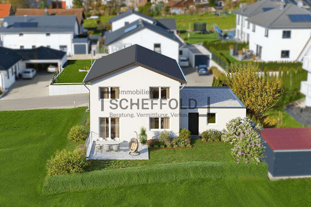 Immobilie in Buch - Ihr neues Zuhause! KfW-55-Einfamilienhaus mit Platz für die ganze Familie! - Bild 1