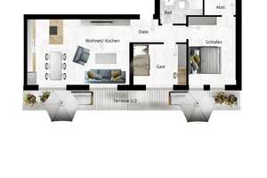 Wunderschöne 3-Zimmerwohnung mit Terrasse und Einbauküche – Ludenberger Str. 17b, 40629 Ludenberg, Düsseldorf – Vorschaubild 20
